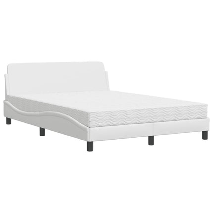 seng med madras Dover 120x200 cm kunstlæder hvid