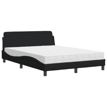 seng med madras Dover 140x190 cm stof sort