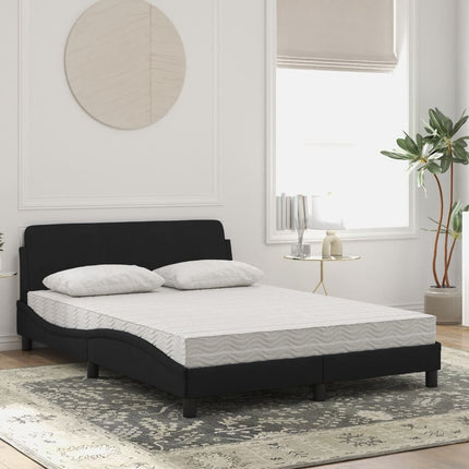 seng med madras Dover 140x190 cm velour sort