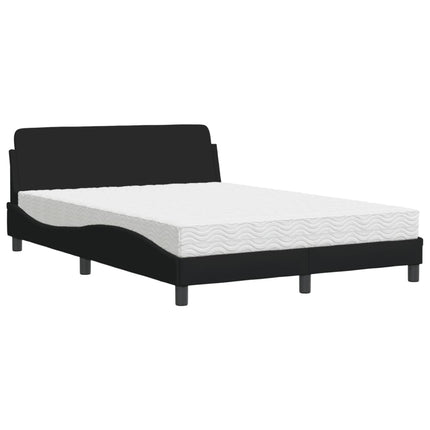 seng med madras Dover 140x200 cm stof sort