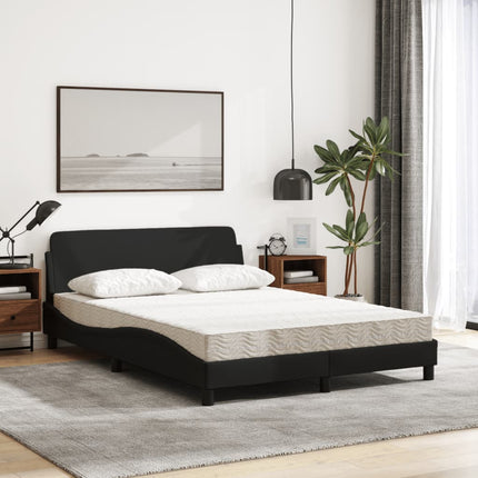 seng med madras Dover 140x200 cm stof sort