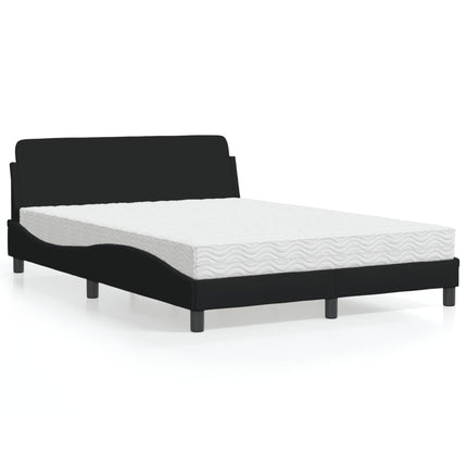 seng med madras Dover 140x200 cm stof sort