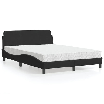seng med madras Dover 140x200 cm velour sort