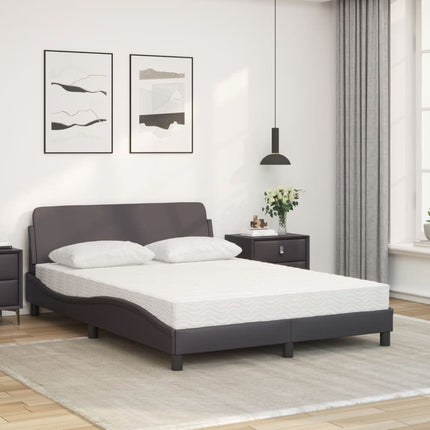 seng med madras Dover 140x200 cm kunstlæder grå