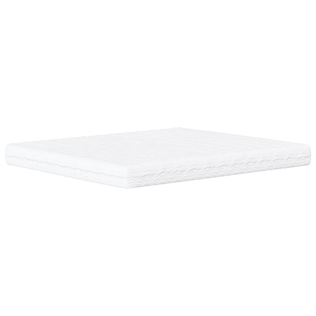 seng med madras Dover 160x200 cm stof cremefarvet
