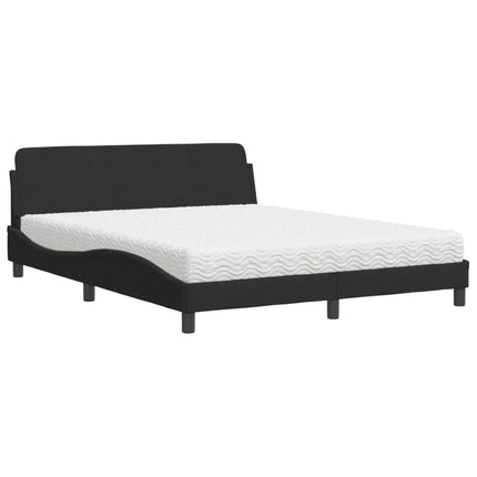 seng med madras Dover 160x200 cm velour sort