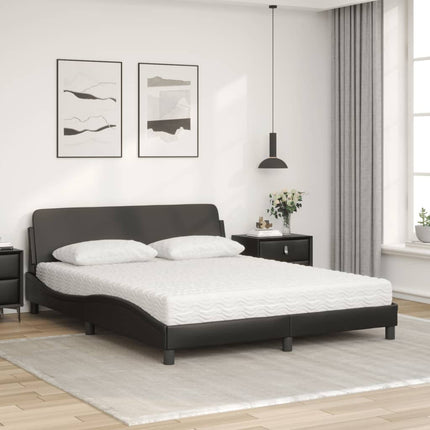 seng med madras Dover 160x200 cm kunstlæder sort