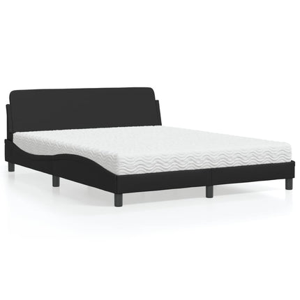 seng med madras Dover 160x200 cm kunstlæder sort