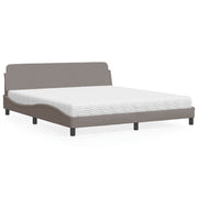 seng med madras Dover 180x200 cm stof gråbrun