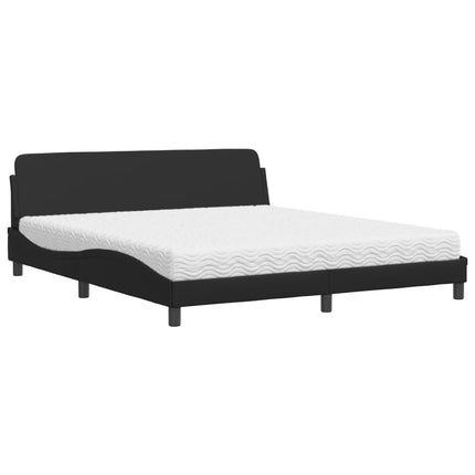 seng med madras Dover 180x200 cm kunstlæder sort