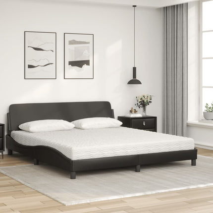 seng med madras Dover 180x200 cm kunstlæder sort