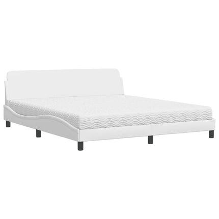 seng med madras Dover 180x200 cm kunstlæder hvid