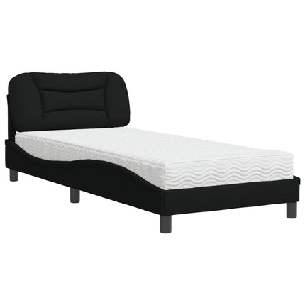 seng med madras Hvar 90x190 cm stof sort