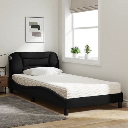 seng med madras Hvar 100x200 cm stof sort