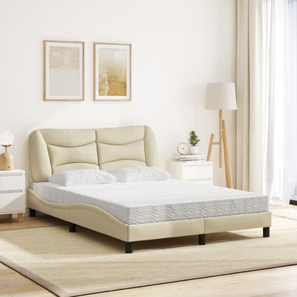 seng med madras Hvar 120x200 cm stof cremefarvet