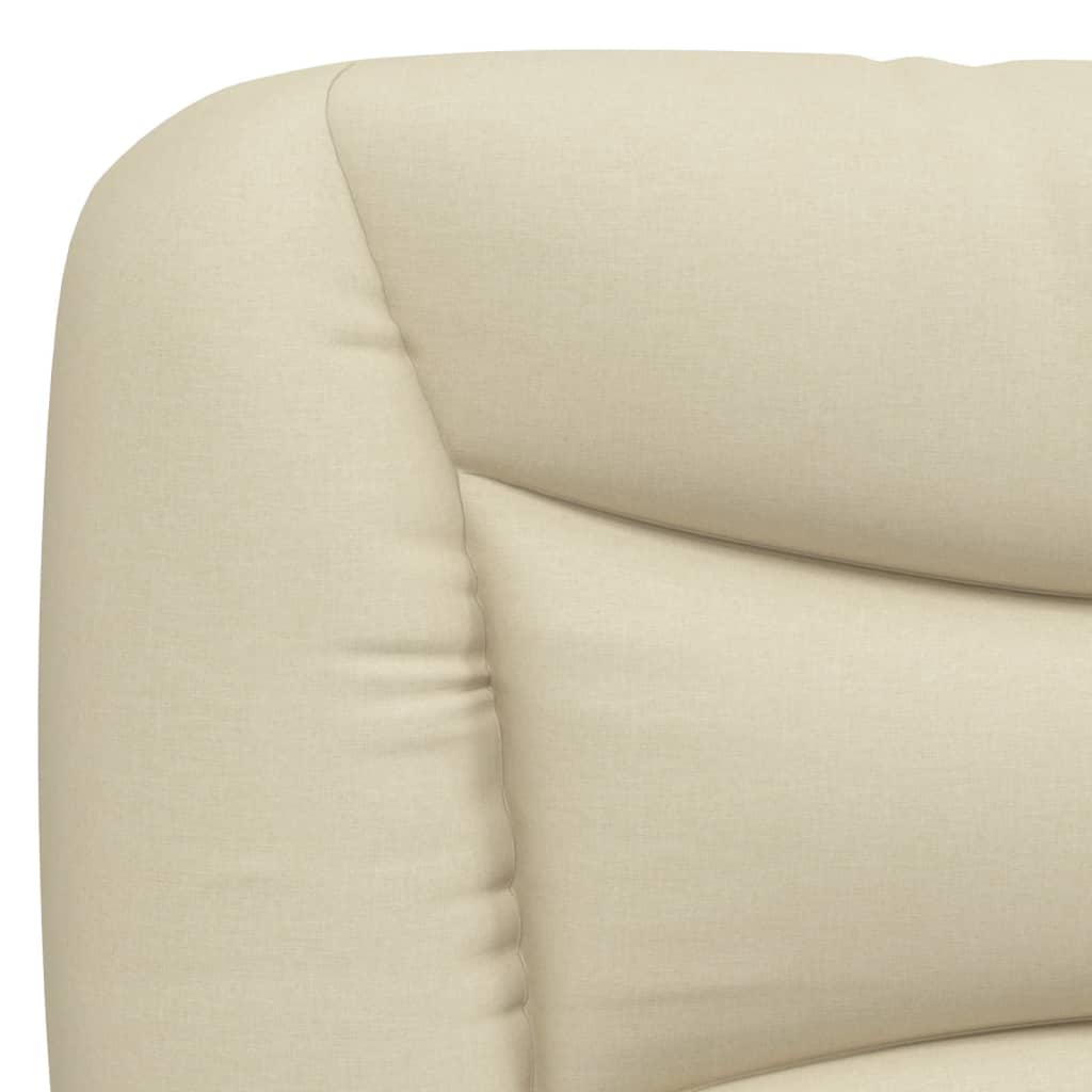 seng med madras Hvar 120x200 cm stof cremefarvet