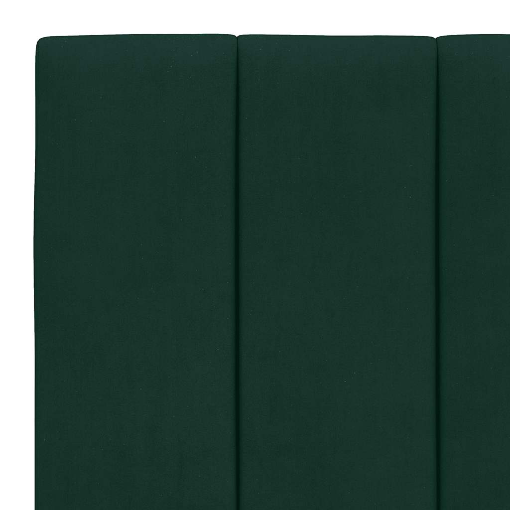 seng med madras Hanko 90x190 cm velour mørkegrøn