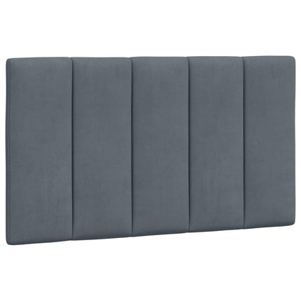 seng med madras Hanko 90x200 cm velour mørkegrå