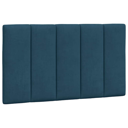 seng med madras Hanko 90x200 cm velour blå