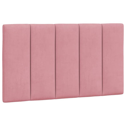seng med madras Hanko 90x200 cm velour lyserød