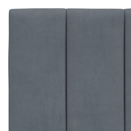 seng med madras Hanko 100x200 cm velour mørkegrå