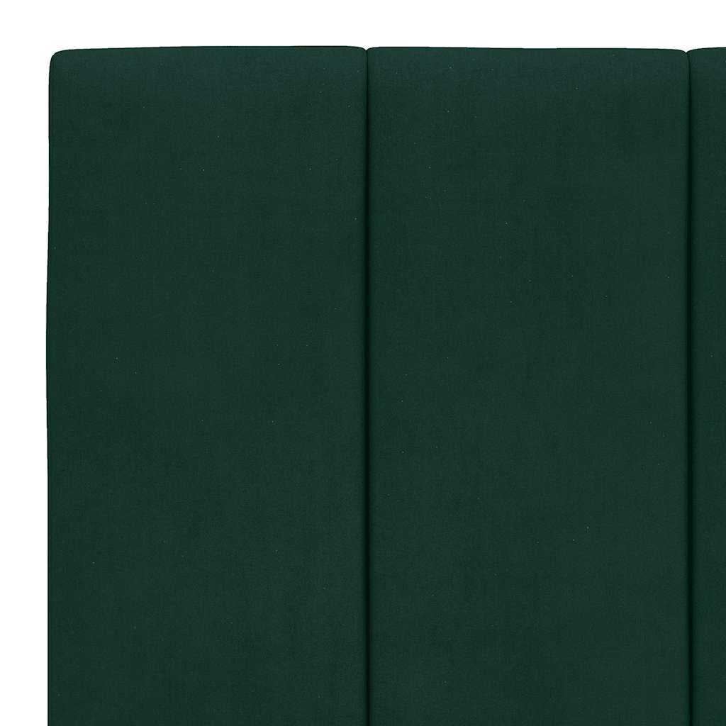 seng med madras Hanko 100x200 cm velour mørkegrøn