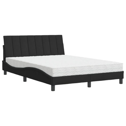 seng med madras Hanko 120x200 cm velour sort