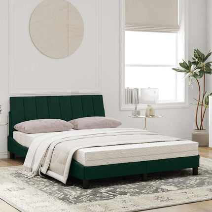 seng med madras Hanko 120x200 cm velour mørkegrøn