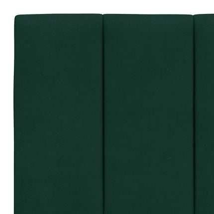 seng med madras Hanko 200x200 cm velour mørkegrøn