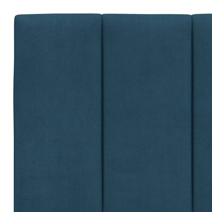 seng med madras Hanko 200x200 cm velour blå