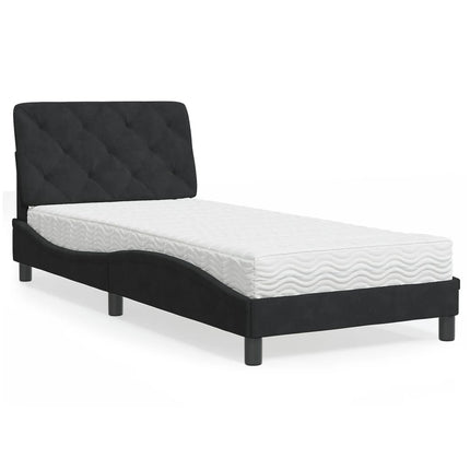 seng med madras 80x200 cm velour sort