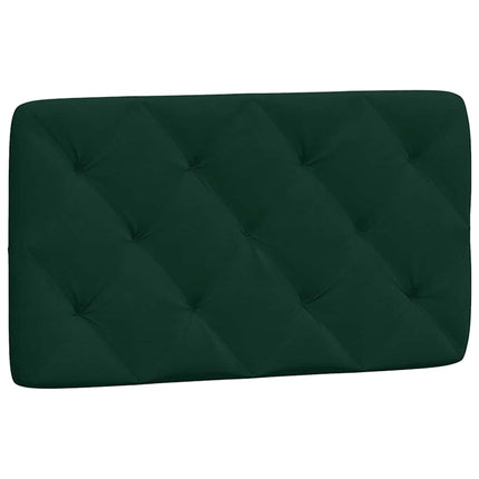 seng med madras 90x190 cm velour mørkegrøn