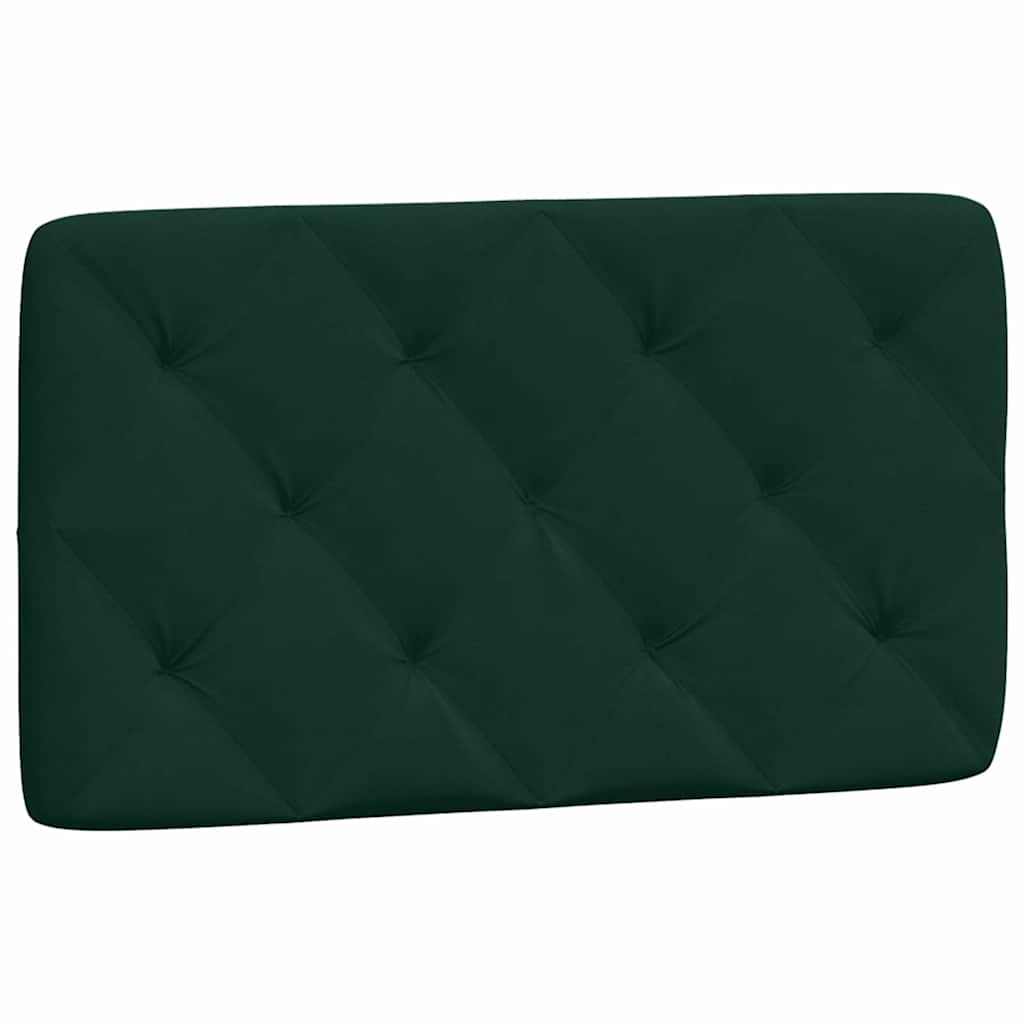 seng med madras 90x200 cm velour mørkegrøn