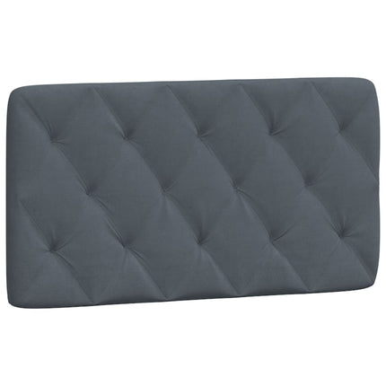 seng med madras 100x200 cm velour mørkegrå