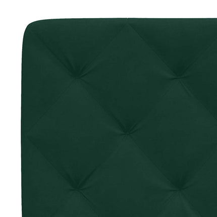 seng med madras 100x200 cm velour mørkegrøn