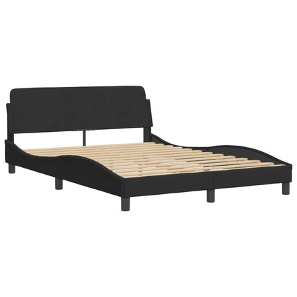 seng med madras 120x200 cm velour sort