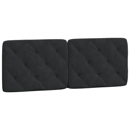 seng med madras 120x200 cm velour sort