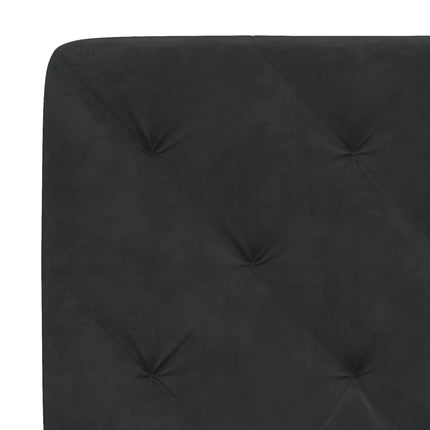 seng med madras 120x200 cm velour sort