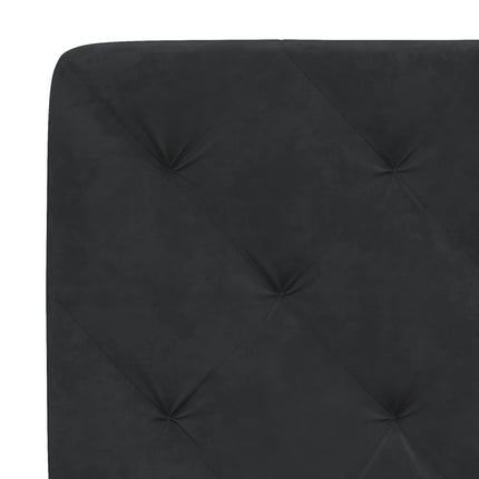 seng med madras 140x190 cm velour sort