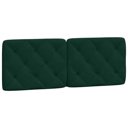seng med madras 140x190 cm velour mørkegrøn