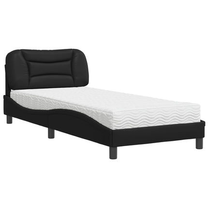 seng med madras Hvar 90x190 cm kunstlæder sort