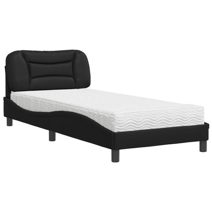 seng med madras Hvar 90x200 cm kunstlæder sort