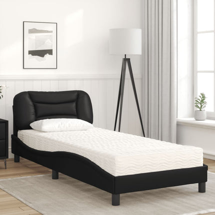 seng med madras Hvar 90x200 cm kunstlæder sort