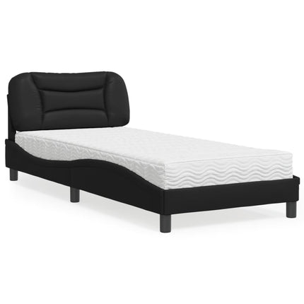 seng med madras Hvar 90x200 cm kunstlæder sort