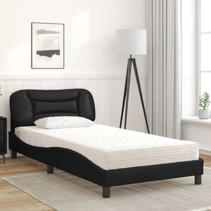 seng med madras Hvar 100x200 cm kunstlæder sort