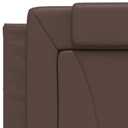 seng Viana med madras 80x200 cm kunstlæder brun