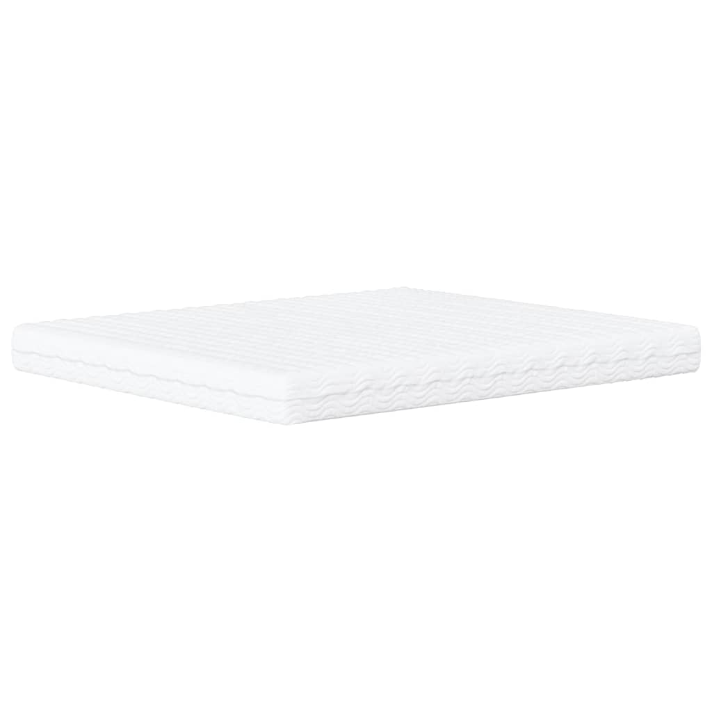 seng Viana med madras 160x200 cm kunstlæder cappuccinofarvet