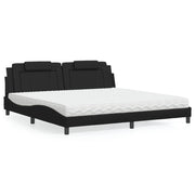 seng Viana med madras 200x200 cm kunstlæder sort