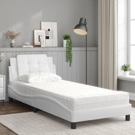 sengeramme uden madras Zadar 90x200 cm kunstlæder hvid