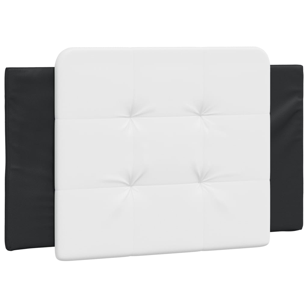 sengeramme uden madras Zadar 90x200 cm kunstlæder sort og hvid